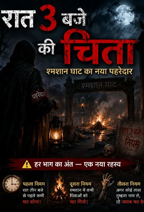 रात 3 बजे की चिता — श्मशान घाट का नया पहरेदार